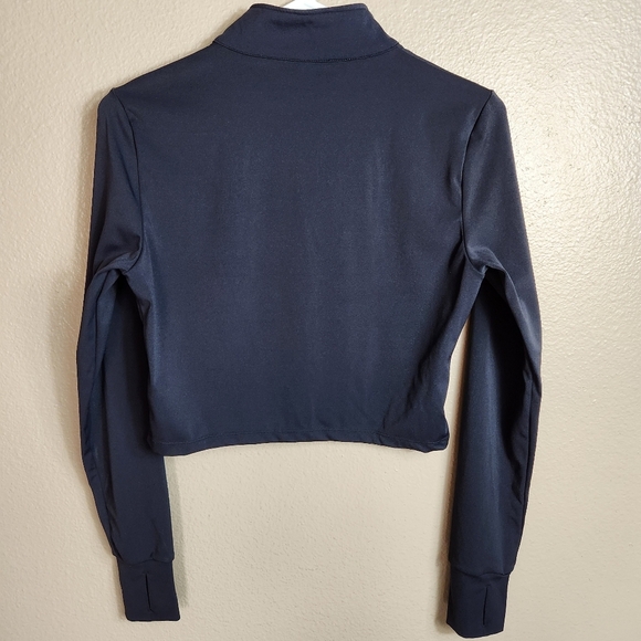 Alphalete Womens |M| Pulse Black Cropped LS Mock Neck Jacket - Picture 12 of 12
